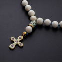 Чётки из бивня мамонта с крестом