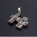 Крест складень с лозой нательный