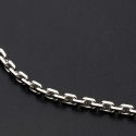 Массивная цепь серебряная якорная