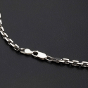 Массивная цепь серебряная якорная