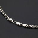 Массивная цепь серебряная с плетением шпринг 