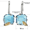 Православные серьги "Ангел у озера"