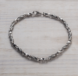 Литые браслеты серебро с родием