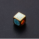 Бусина "Ангел Хранитель" с голубой эмалью