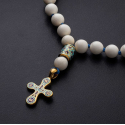 Чётки из бивня мамонта с крестом