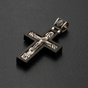 Православный крест с серебряным распятием и молитвой - обращением к Христу. Спаси и Сохрани