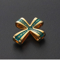 Православный крест с камнями и эмалью